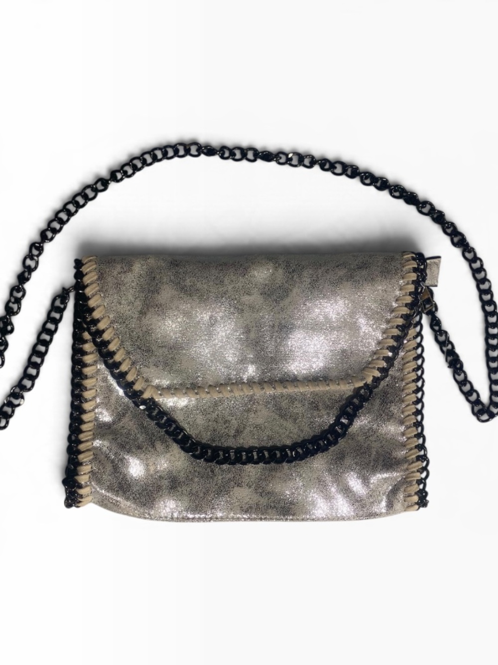Faux Leather Crossbody Bag Messenger Bag Shoulder Bag Chain Bag